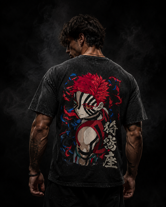 Akaza Oversized Tee - Cursed Shadow