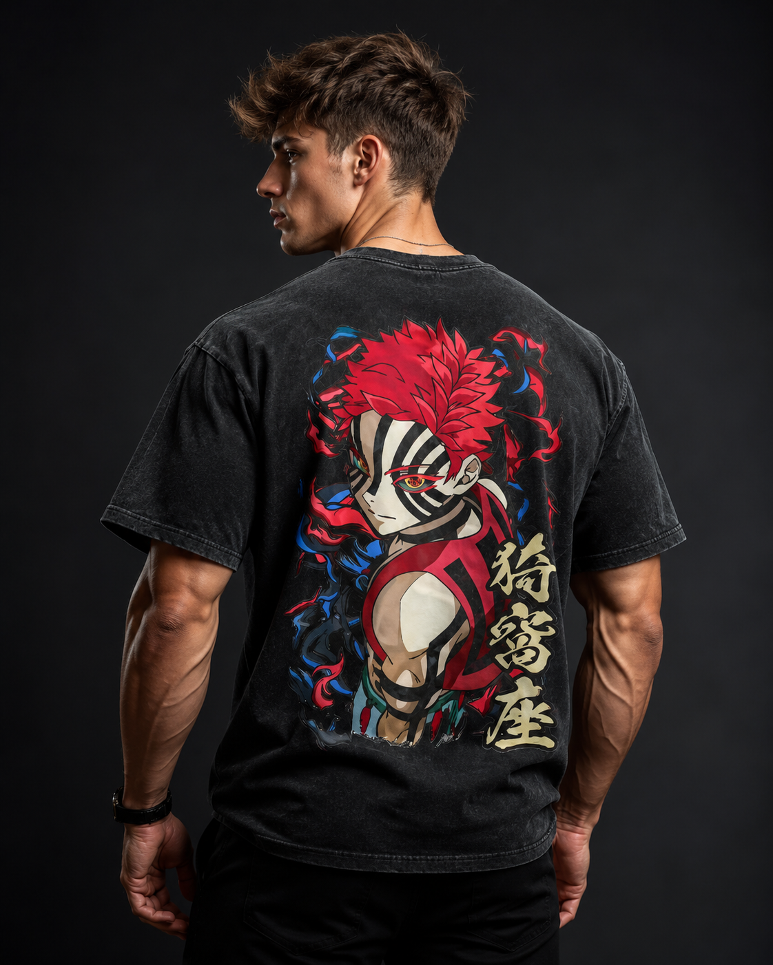 Akaza Oversized Tee - Cursed Shadow
