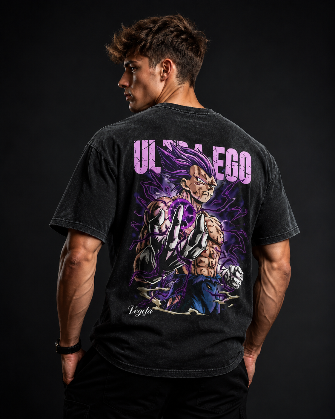 Vegeta Oversized Tee - Dark Ascension